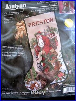 Janlynn Christmas Counted Cross Stocking KIT, FOREST FRIENDS, 125-260, Giampa, 19