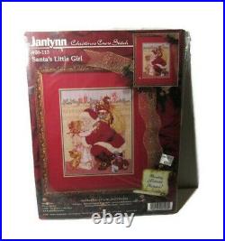 Janlynn Christmas Cross Stitch Kit #08-113 Santa's Little Girl (Opened Package)