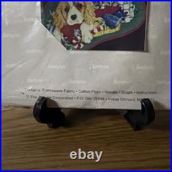Janlynn Cocker Spaniel Christmas Puppies Dogs Cross Stitch Stocking Kit 125-99