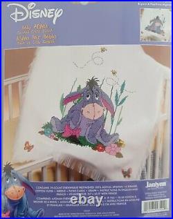 Janlynn Counted Cross Stitch Kit- Eeyore & Butterflies Baby Afghan