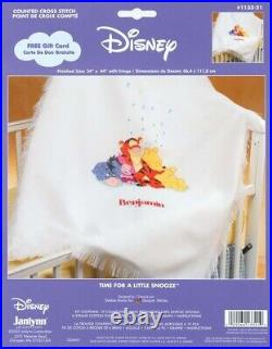 Janlynn Counted Cross Stitch Kit- Time for A Little Snooze Baby Afghan