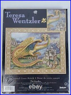 Janlynn Counted Cross Stitch THE GUARDIAN Dragon #1139-77 Teresa Wentzler NEW