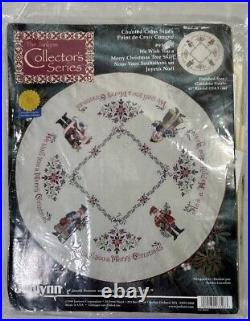 Janlynn Counted Cross Stitch Tree Skirt Kit We Wish You A Merry Christmas RARE