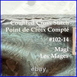 Janlynn Cross Stitch Kit Les Mages (magi) wisemen Rare Vintage 2000