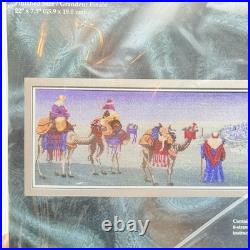 Janlynn Cross Stitch Kit Les Mages (magi) wisemen Rare Vintage 2000