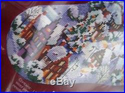 Janlynn Holiday Needlepoint Stocking Kit, CHRISTMAS VILLAGE, Rossi, 023-0212,18