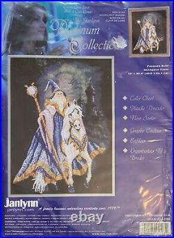 Janlynn Platinum Collection Moonlight Wizard Rare Counted Cross Stitch Kit