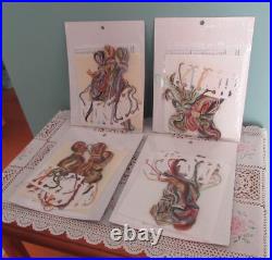 Janlynn Sampler Spring Summer Autumn Winter Set Of 4 Counted Cross Stitch Kits