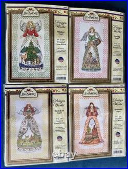 Jim Shore Four Seasons Angels 9x15 Counted Cross Stitch Kit Complete Set NIP