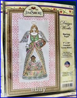 Jim Shore Four Seasons Angels 9x15 Counted Cross Stitch Kit Complete Set NIP