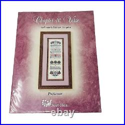 Just Nan Chapter & Verse Patience Cross Stitch Kit New