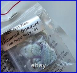 Just Nan Diamond Bouquet Embroidery Cross Stitch Kit Class Project Series