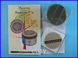 Just Nan Harmony Sampler & OOP Monogram Tin w Linens, Fibers, Embellish, Finish