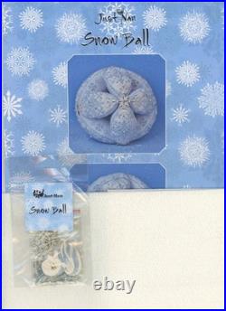 Just Nan Snow Ball OPAL Linen Embellishment Pack Cross Stitch