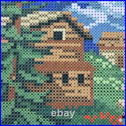 Kit Bead Embroidery Alpine Lilies DIY Craft Kit stamped Bead Needlepoint