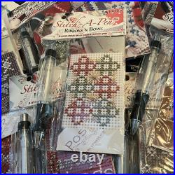Kreinik cross stitch Stitch-A-Pen Kits Lot Of 11 New In Package