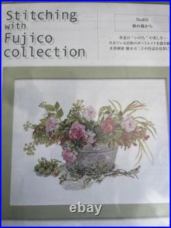 LECIEN Cross-stitch Embroidery Kit Fujico Collection From Autumn Garden Cosmo