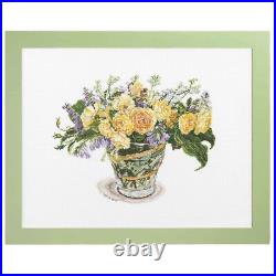 LECIEN Cross-stitch embroidery kit Fujico Collection'Graham Thomas & buttercup LECIEN Cross-stitch embroidery kit Fujico Collection'Graham Thomas & buttercup