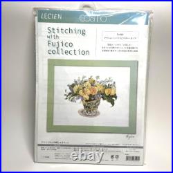 LECIEN Cross-stitch embroidery kit Fujico Collection'Graham Thomas & buttercup LECIEN Cross-stitch embroidery kit Fujico Collection'Graham Thomas & buttercup