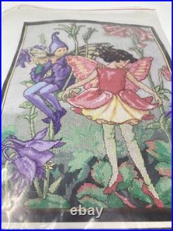 Lanarte Cross Stitch Kit Fairy Pixie with Thread Vintage Beautiful Rare #33385 Lanarte Cross Stitch Kit Fairy Pixie with Thread Vintage Beautiful Rare #33385