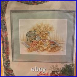 Lanarte Cross Stitch Kit Teddy Bear Books and Pencils 34187 Retired NIP Rare