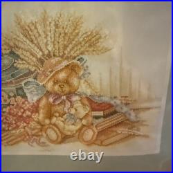 Lanarte Cross Stitch Kit Teddy Bear Books and Pencils 34187 Retired NIP Rare