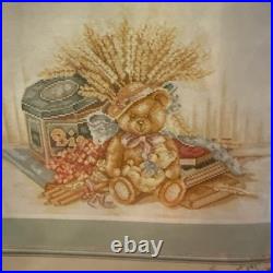 Lanarte Cross Stitch Kit Teddy Bear Books and Pencils 34187 Retired NIP Rare