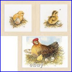 Lanarte Mother Hen & Chicks Counted Cross-Stitch Kit