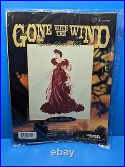 Leisure Arts Gone With The Wind Cross Stitch Kit Scarlett's Dresses Lot Of 3