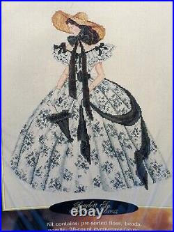 Leisure Arts Gone With The Wind Cross Stitch Kit Scarlett's Dresses Lot Of 3