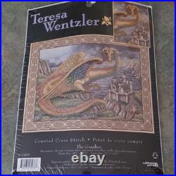 Leisure Arts Teresa Wentzler The Guardian Framed Cross Stitch Kit Fantasy