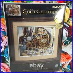 Leonardo the Cat Dimensions Cross Stitch Kit By Dimensions 34164