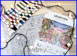 LetiStitch Counted Cross Stitch Kit Regent Street/Range Cities L8022