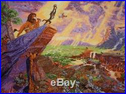 Lion King Counted Cross Stitch by Thomas Kinkade Disney The Dreams Collection