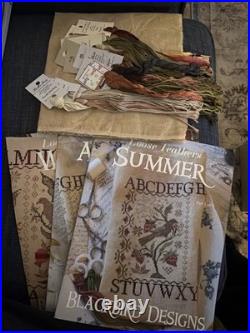 Loose Feathers Trilogy Kit Lakeside 32ct Linen Belle Soie Gentle Art NOS