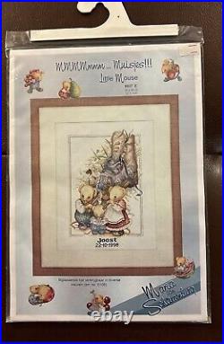 Lot 3 Maria van Scharrenburg Little Mouse Cross Stitch Kit Joost, Boy, & Marri