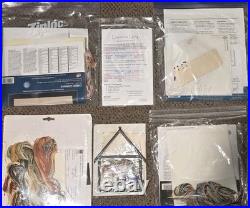 Lot 6 Asian Counted Cross Stitch Kits Sunset Panda Geisha Bucilla Platinum