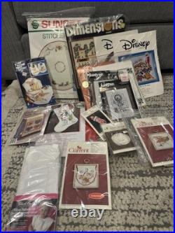 Lot Of 14 Cross Stitch Embroidery Kits