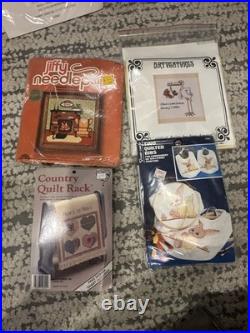 Lot Of 14 Cross Stitch Embroidery Kits