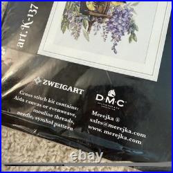 Lot Of 4 Merejka Counted Cross Stitch Kit Birds Wisteria Rowan Robins Rose Bush