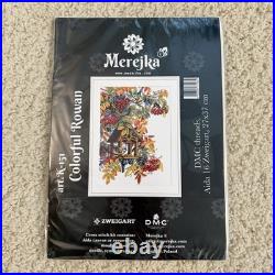 Lot Of 4 Merejka Counted Cross Stitch Kit Birds Wisteria Rowan Robins Rose Bush