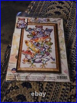 Lot Of 5 Counted Cross Stitch Kit 11X16 14 Count