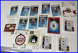 Lot Of 97 Open Used Cross Stitch Kits / Patterns Vintage CHRISTMAS WINTER THEME