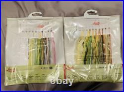 Lot of 2 Lanarte Flowers On Bench and Daffodils On Table Cross Stitch Kits (New)