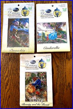 Lot of 3 Disney Dreams Collection Pinocchio, Cinderella, Beauty & the Beast kits