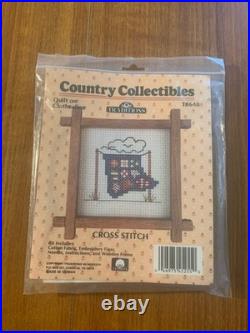 Lot of 37 Vintage 90s Christmas Cross Stitch Kit Framed Ornament Trim N Wire Lot of 37 Vintage 90s Christmas Cross Stitch Kit Framed Ornament Trim N Wire