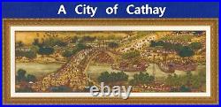 Lovely Counted Cross Stitch Kits 14CT A city of Cathay 191 x 69cm 90701