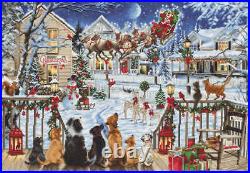 Luca-S Counted Cross Stitch Kit Pets On The Porch B2423L