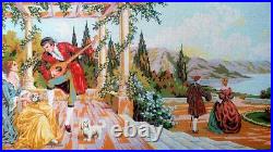 Lyrics Printed Canvas or Threads Kit for Needlepoint Tapestry b1235