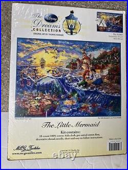 MG Textiles Disney Dreams Collection Little Mermaid Counted Cross Stitch 16x12